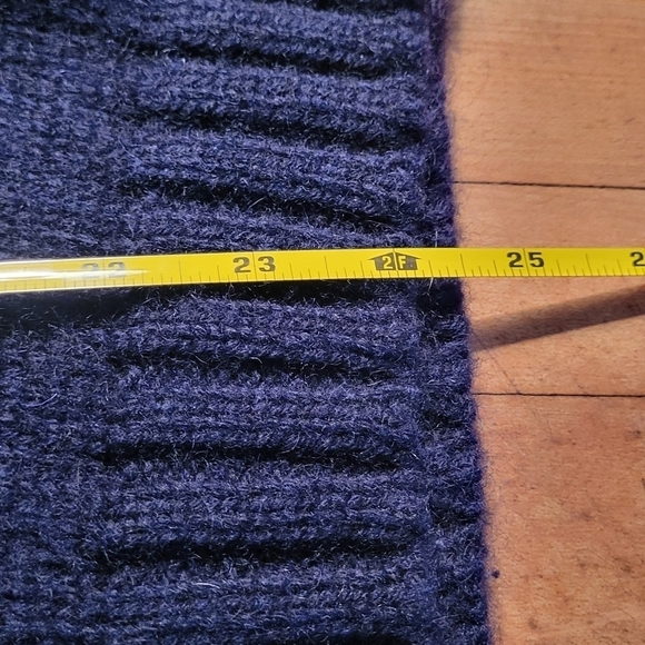 LL Bean Wool Blend Turtleneck Knit Sweater Size L - Picture 5 of 8